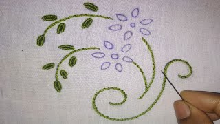 Hand Embroidery Flower:Brazilian Embroidery Fantastic Flower With Bullion Stitch Design