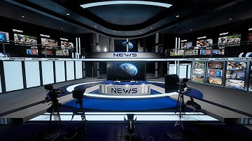 News TV Studio | Virtual TV Studio | Unity Engine