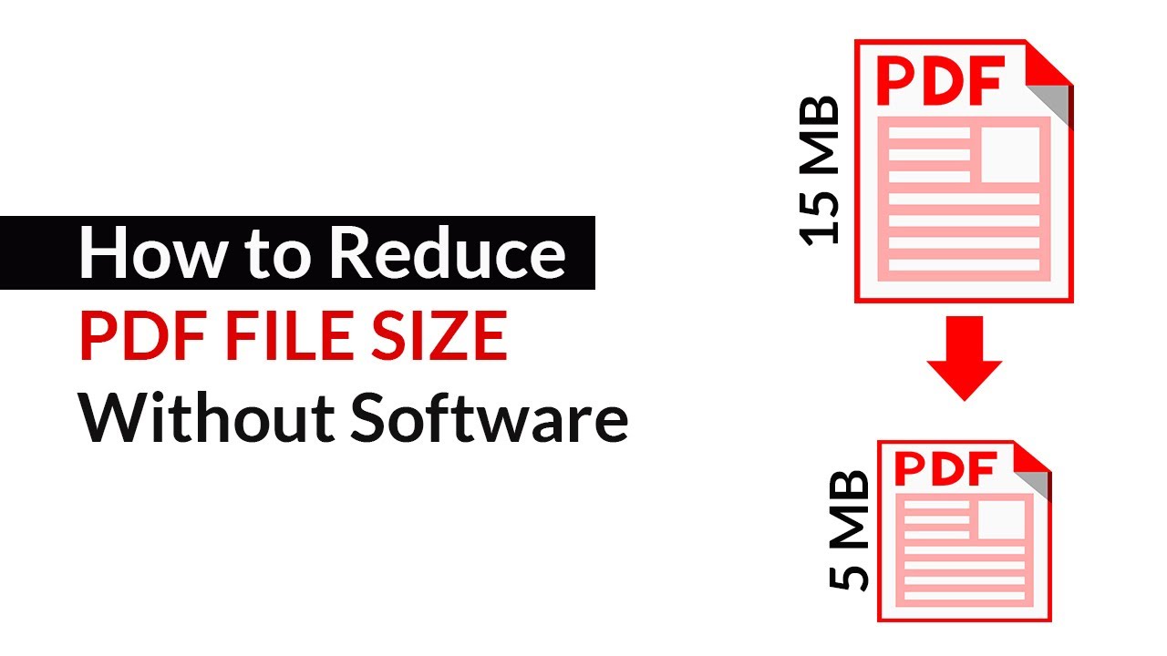 How to reduce PDF file size - YouTube