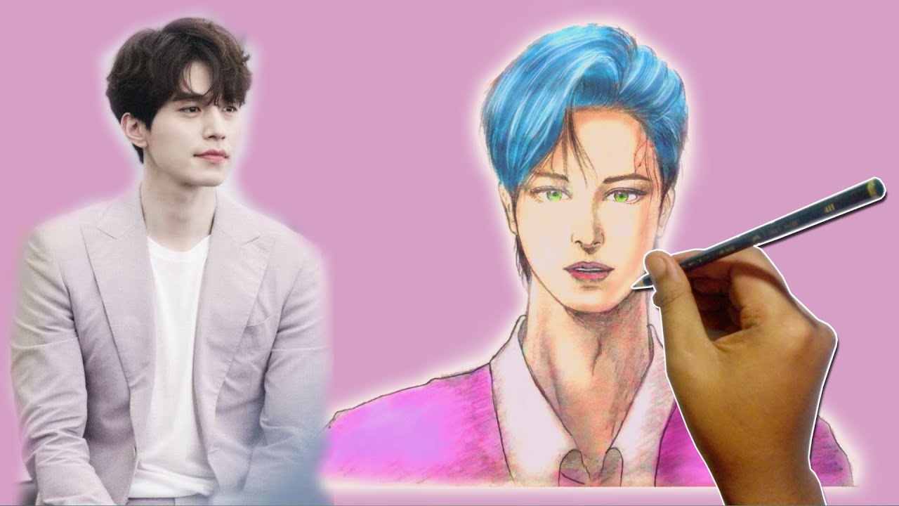 GAMBAR SUHO GAGAL DI WARNA TAPI SKETSA LUMAYAN DRAWING 