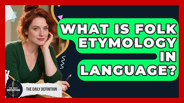 What Is Folk Etymology In Language? - The Daily Definition