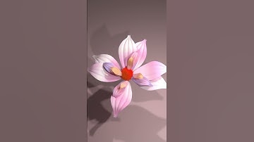 3D Flower Animation #inspiration #blender #3d #shorts