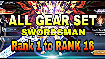 MU ORIGIN 2 - ALL RANK GEAR SET RANK. 1 to RANK. 16
