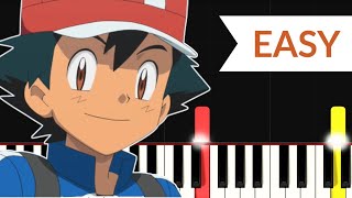 Pokemon XY Theme Song (EASY Piano Tutorial)