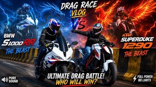 Ktm Superduke1290 Vs Bmw S1000Rr 2025 Model (Drag Race)| First Time In India🇮🇳| Shocking Result🤯😱