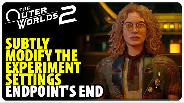 Subtly Modify the Experiment Settings - Endpoint