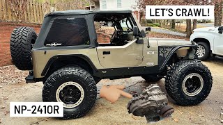 Jeep Wrangler TJ  Rubicon NP241 Transfer Case Swap!