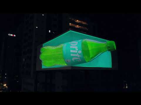 Sprite's Epic Branding Campaign with Projection Mapping & 3D Billboards