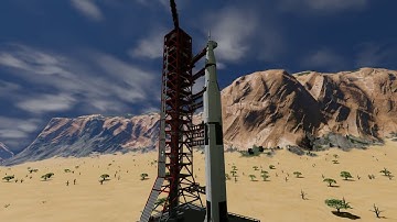 Space Engineers Saturn V Apollo 11 Mission Part 1, Ascent