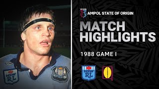 NSW Blues v QLD Maroons Match Highlights | Game I, 1988 | State of Origin | NRL