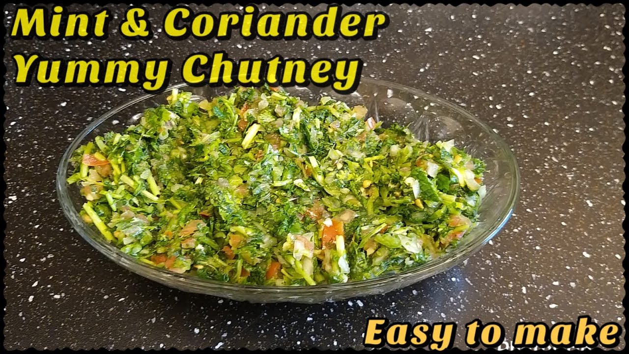 Super easy coriander & mint chutney YouTube