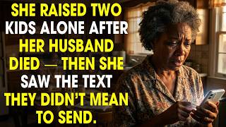She Raised Two Kids Alone After Her Husband Died — Then She Saw The Text They Didn't Mean To Send 😢