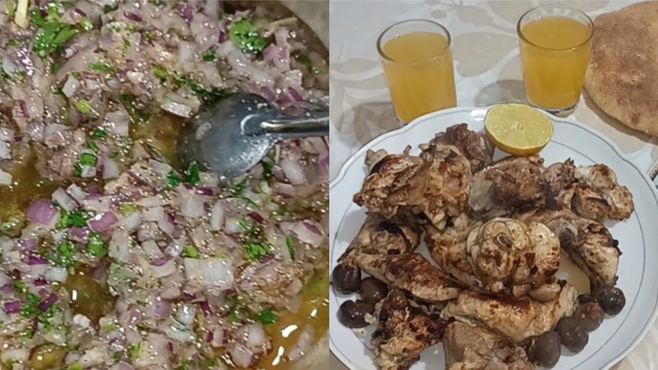 👍🏻♥️دجاج مطهو على الفاخر