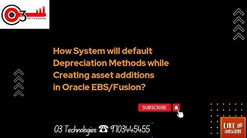 How System will default Depreciation Methods while Creating asset additions in Oracle EBS/Fusion?