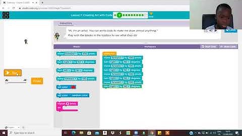 Drawing shapes with code blocks by Tofe