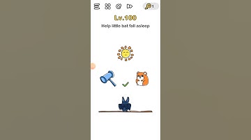 Brain Out level 100 Help little bat fall asleep