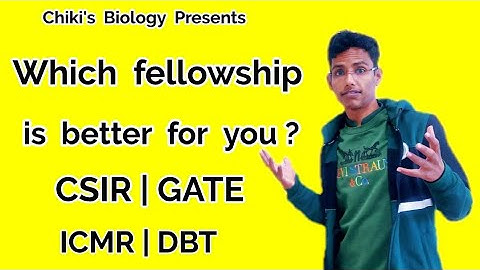 GATE 2025-26 || Which fellowship is better for you ? CSIR, GATE, ICMR & DBT....By Chiki