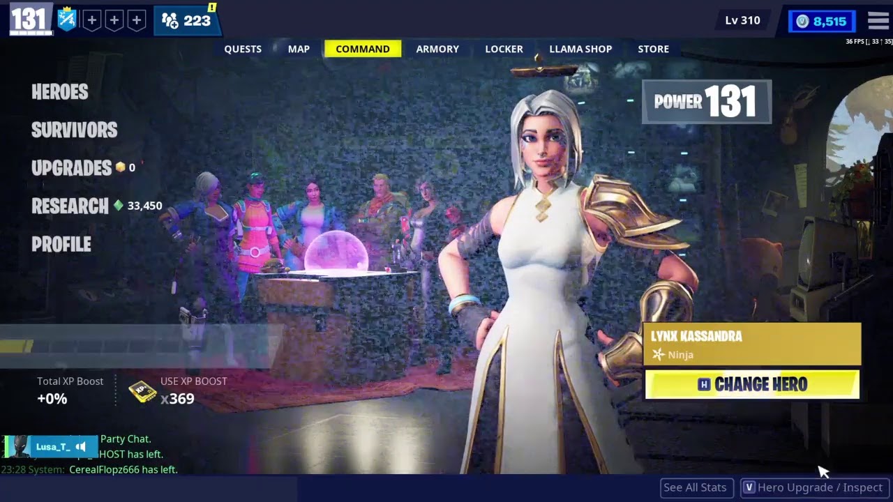 Fortnite STW Twine Peaks Endurance !discord YouTube