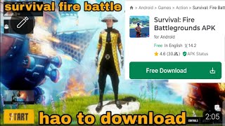 Where to download the FSFB 2024 | hao to download free survival fire battle ground screenshot 5