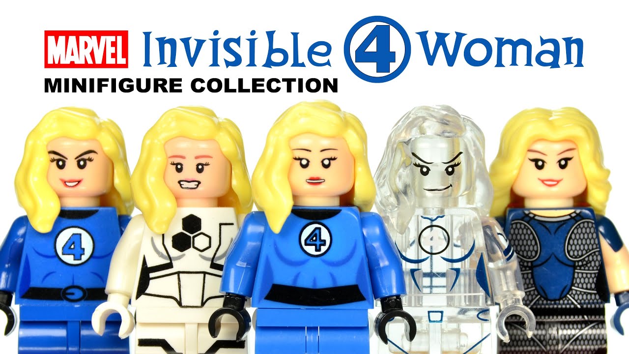 Details about   **NEW** Custom Fantastic 4 Block Minifigure Sue Storm INVISIBLE WOMAN