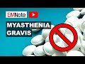 Drugs to avoid in myasthenia gravis mg