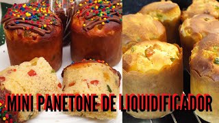  Mini Panetone De Liquidificadorsem Sovarsem Trabalho Receitas De Natal Faça E Venda Muito