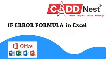 CADDNEST || IF ERROR FORMULA IN EXCEL || RT NAGAR ||