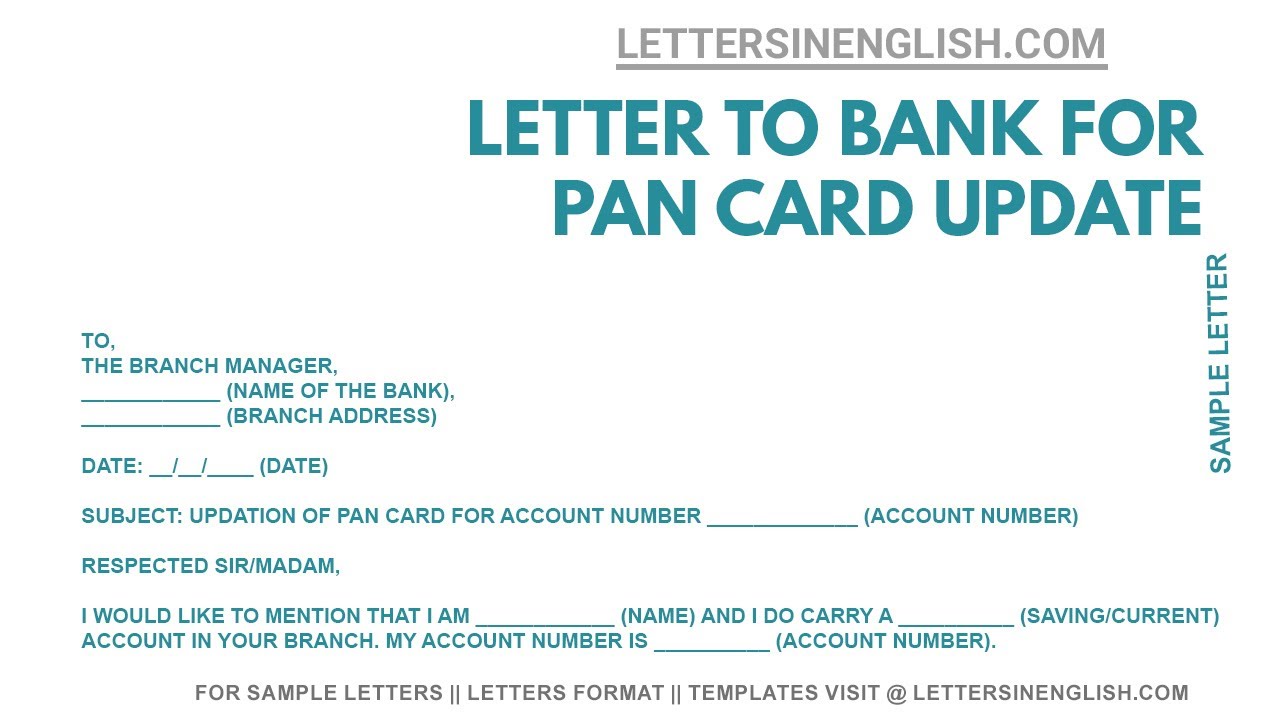 application letter to change name in pan card