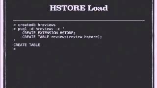 HSTORE, XML, JSON, JSONB OH MY!