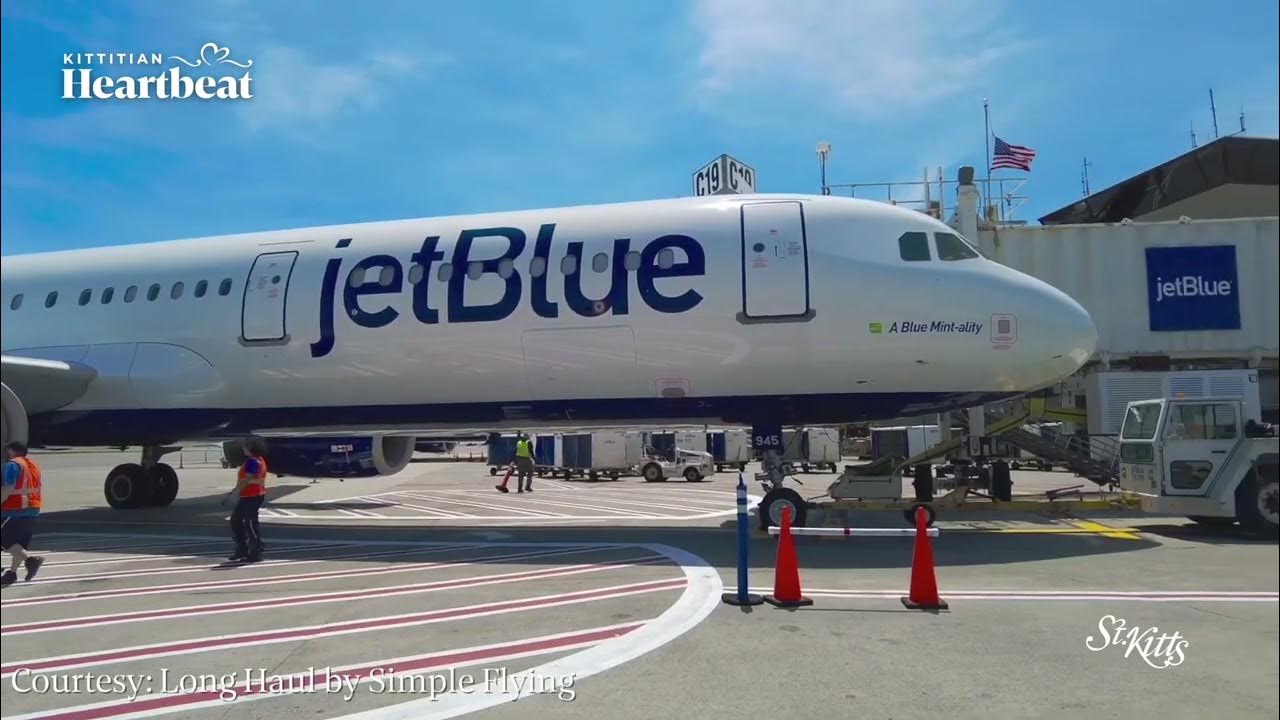Announcement of JetBlue's yearround, direct flight from New York to St