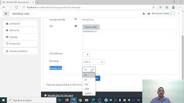 Uploading of bulk users into Moodle LMS