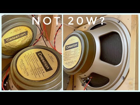 Many Vintage 20W Greenback Speakers are ”Fake”!