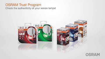 OSRAM Trust Program - Verify your HID/Xenon Bulbs