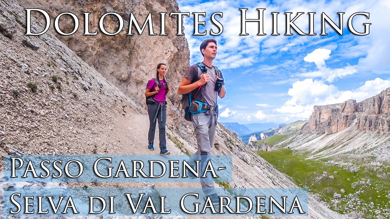 One-day hike to see all of Dolomites! The most beautiful hiking trail you can find Passo Gardena-Selva di Val Gardena Dolomites Hiking #4