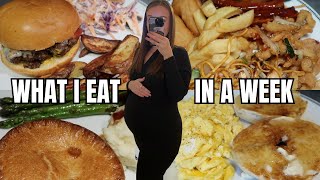 REALISTIC WHAT I EAT IN A WEEK IN MY 3RD TRIMESTER | ad