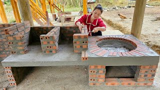 Wood Stove Construction 2023  How to use Cement, Sand & Bricks to build a Firewood Saving Stove