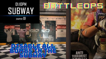 Battle Ops Gameplay Chapter 1 - Subway | Disable All Bombs In The Subway