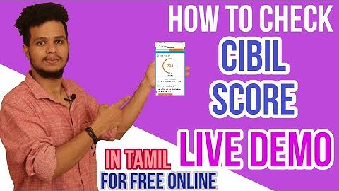 How to check CIBIL SCORE for Free in Online | Tamil | Personal Finance |