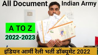 Indian Army Rally Bharti All Documents 2022-2023, आर्मी रैली भर्ती डॉक्यूमेंट 2022-2023 screenshot 2