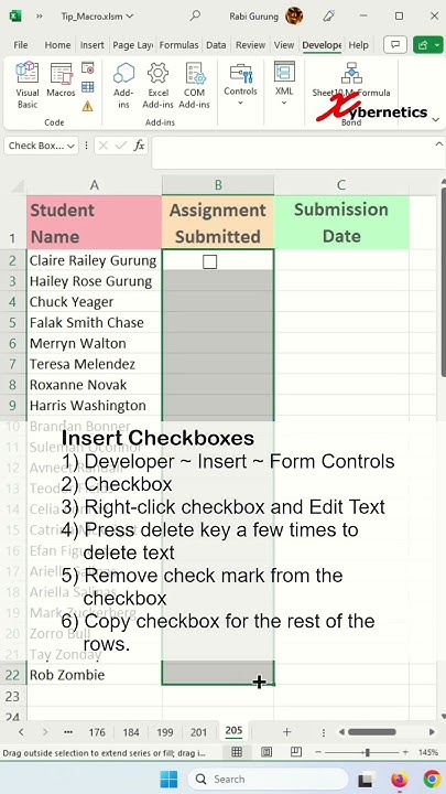 How to Insert Date and Time if a Checkbox is Checked in Excel - Excel ...