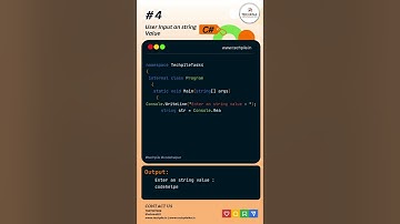 How to get user input in C#  #techpile #codehelper