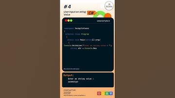 How to get user input in C#  #techpile #codehelper