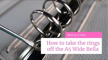 How to take the Ring Mechanism off your A5 Wide Bella
