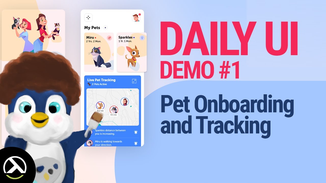 UI Design Exercise - Pet Onboarding and Tracking (Adobe XD) - YouTube