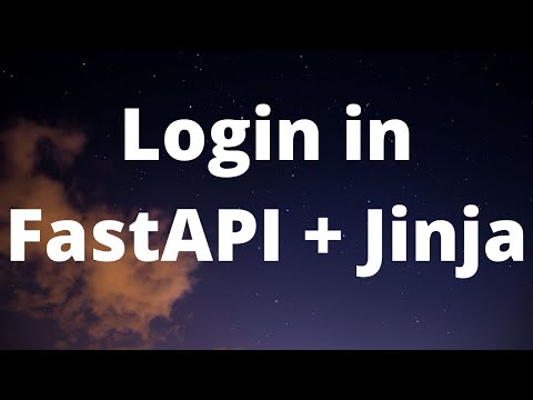 Login in FastAPI + Jinja Demo with code