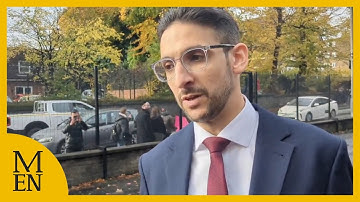 Yoni Finlay, overlevende van de aanval op de synagoge in Heaton Park, spreekt na een ontmoeting m...