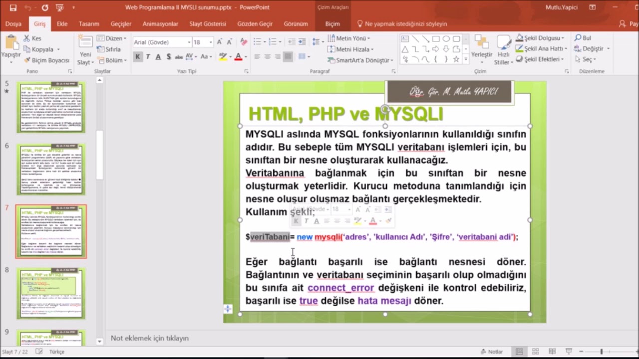 WEB PROGRAMLAMA - II Ders 1 - YouTube