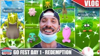 PURE REDEMPTION! *GO FEST DAY 1* SHINY CRAZE - CAN DISNEY WORLD MAKE POKEMON GO BETTER? | Pokémon GO