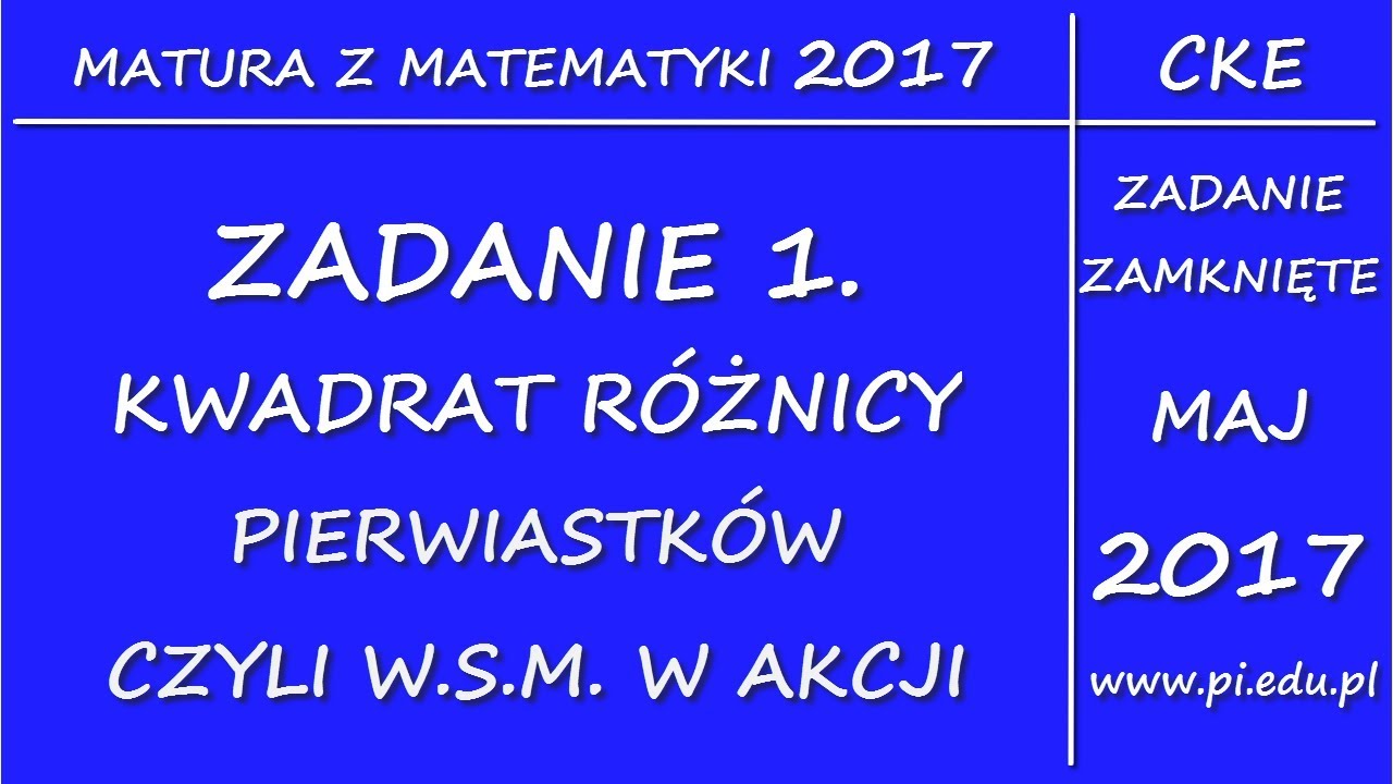 Liczby Rzeczywiste Sprawdzian 1 Technikum Zadanie 1. Maj 2017. PR [Liczby rzeczywiste] - YouTube