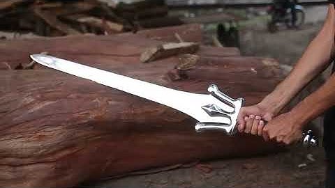 Masters of the Universe He-Man Power Sword Grayskull Sword, Anime Medieval Sword, Damascus sword,